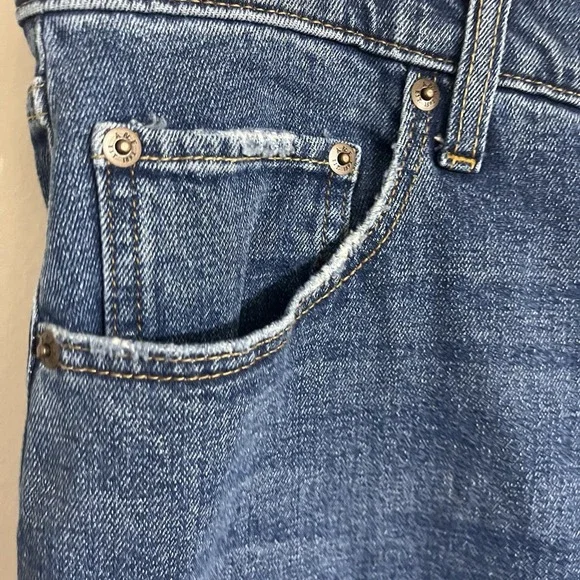 Abercrombie Fitch Curve Love Ankle Straight High Rise Jeans Women's Size 18/34 R - Picture 2 of 12